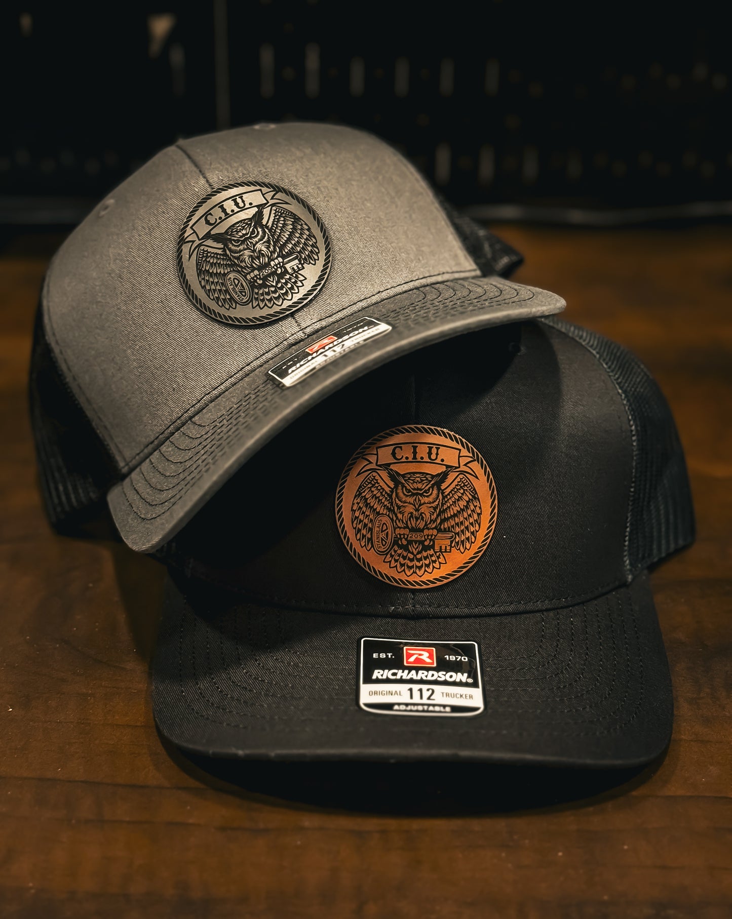 Leatherette Patch Hats